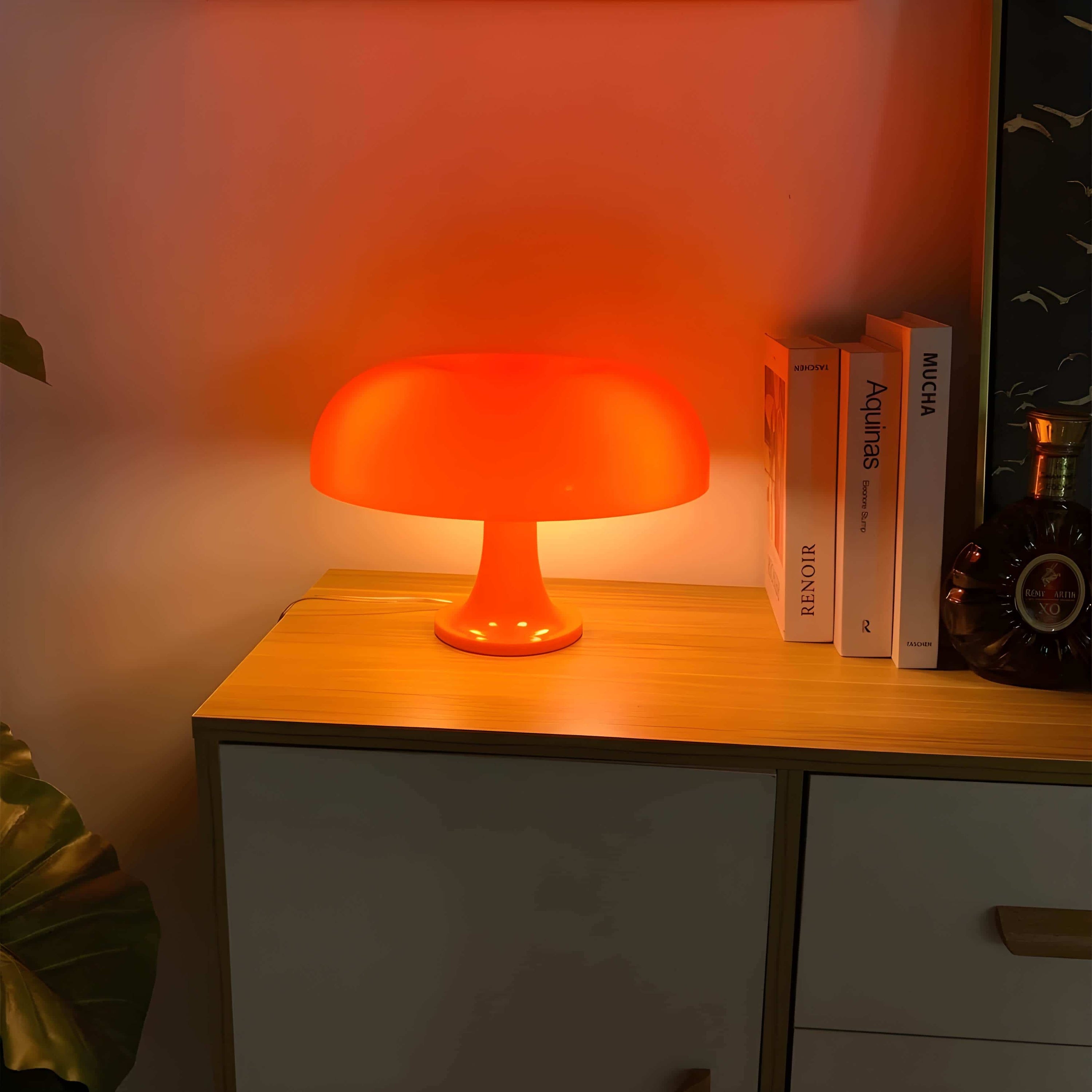 Replica 'Nesso' Orange Mushroom Lamp