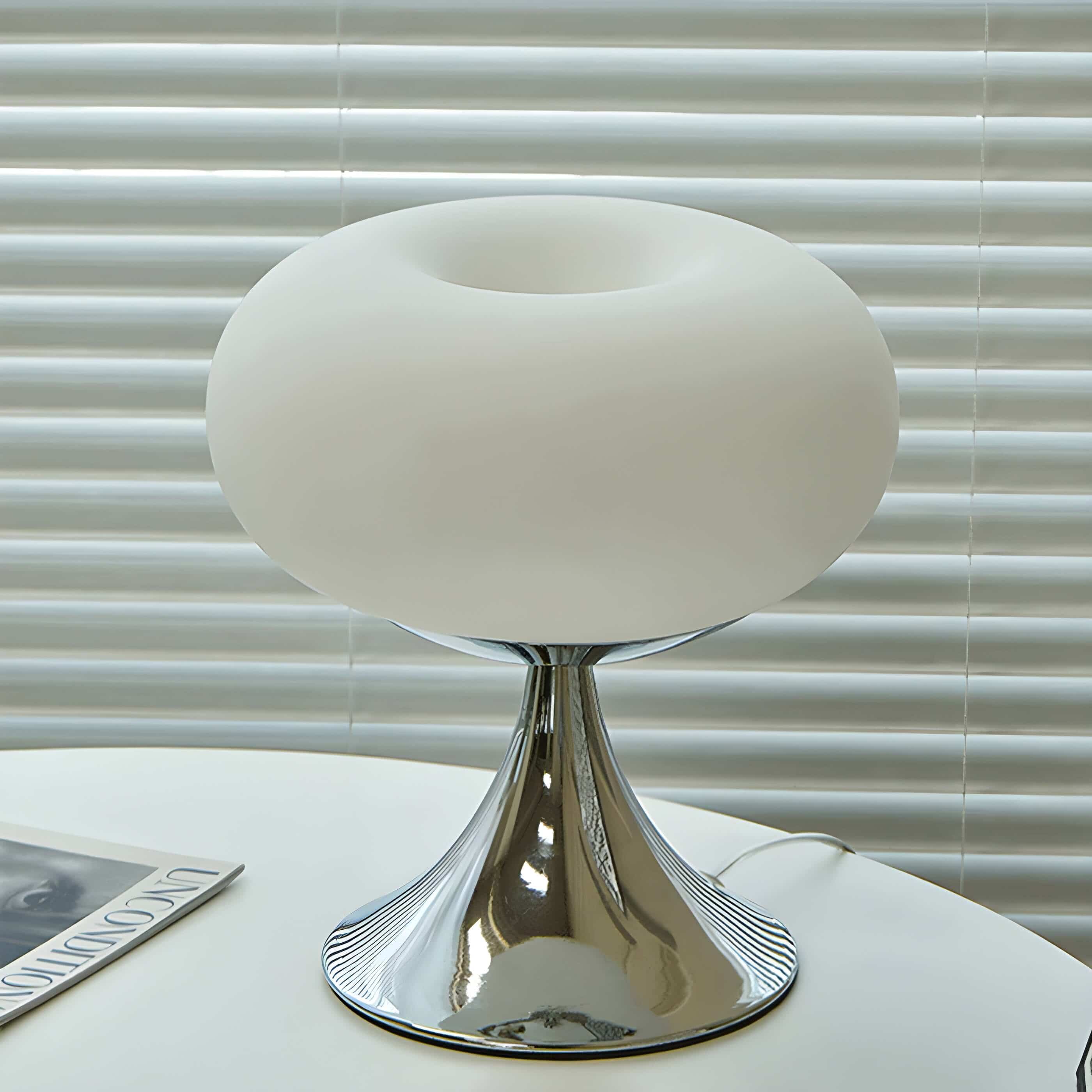 Lumen white chrome vintage lamp