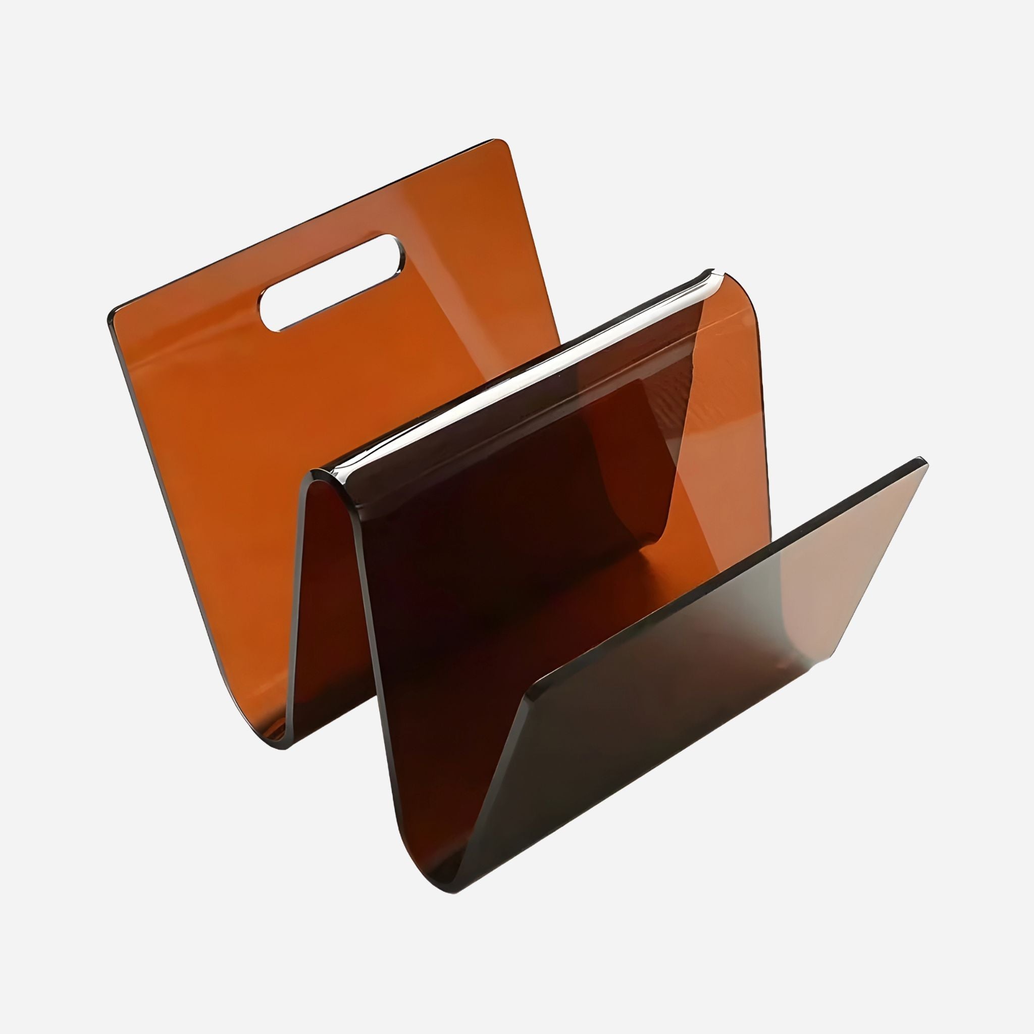 abstract orange vinyl magazine holder product photo