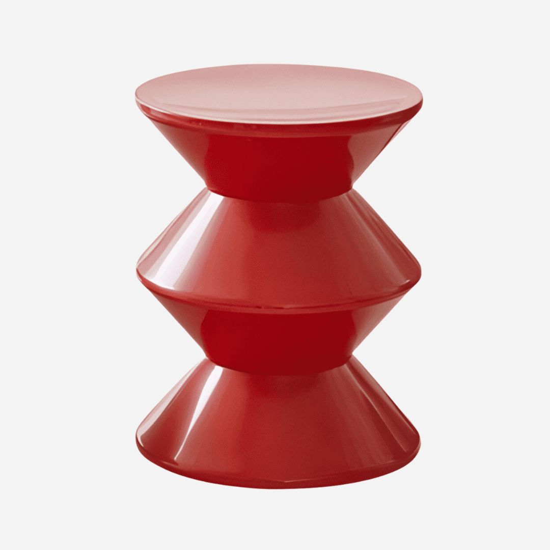 tundo acrylic creative abstract side table red 